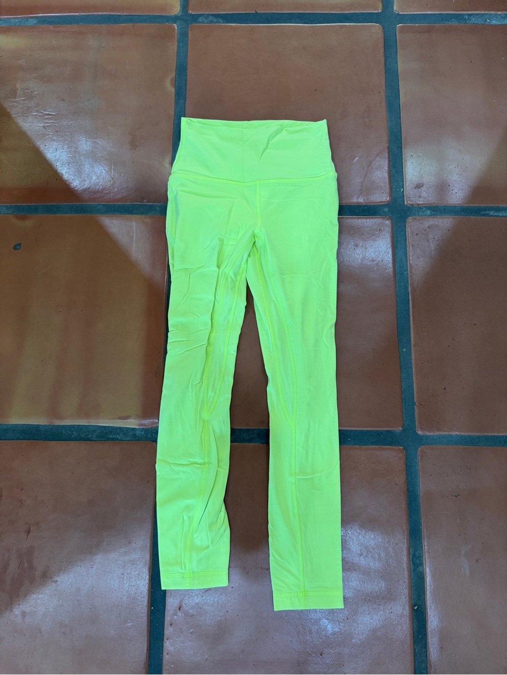 lululemon athletica High-Waist Neon Yellow Leggings